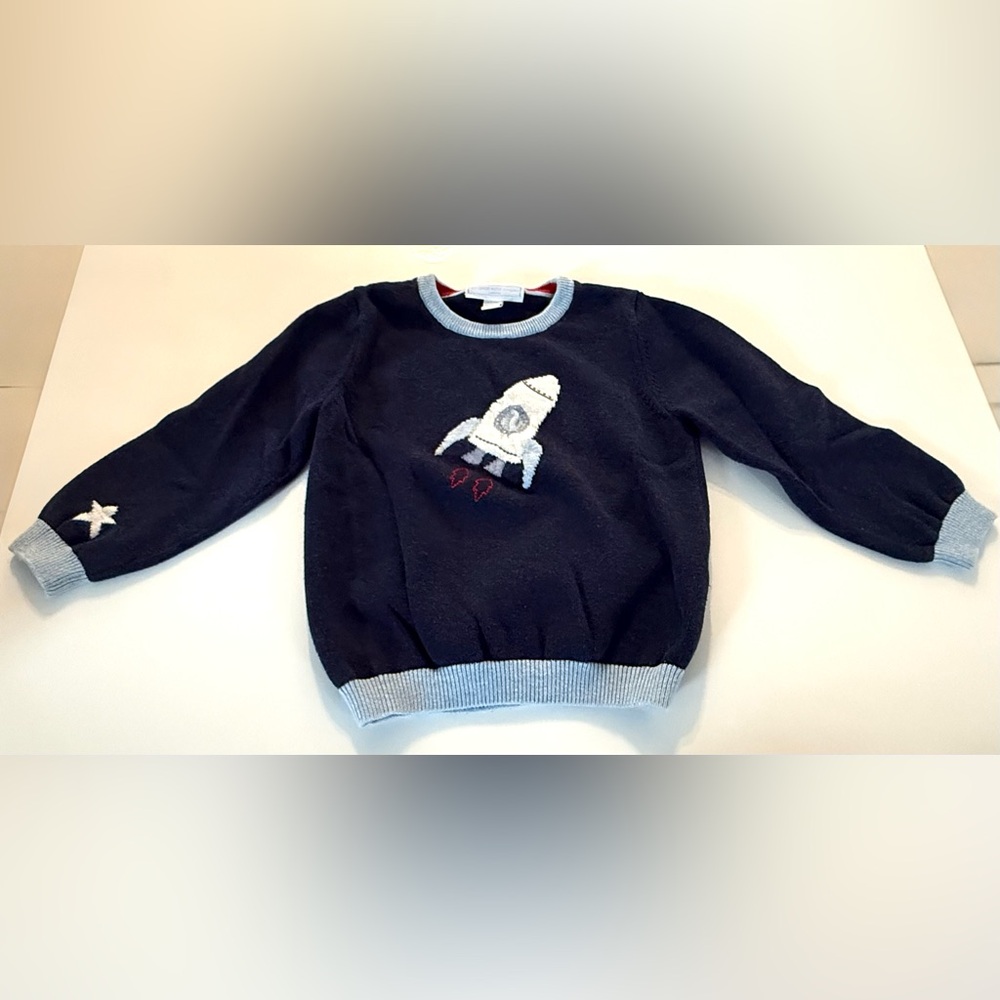Children's Rocket Sweater - Navy